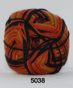 Sock 4 - Strømpegarn - Uldgarn - fv 5038 Flerfarvet
