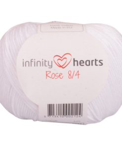 Infinity Hearts Rose 8/4 Garn Unicolor 02 Hvid