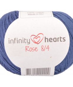 Infinity Hearts Rose 8/4 Garn Unicolor 114 Marineblå